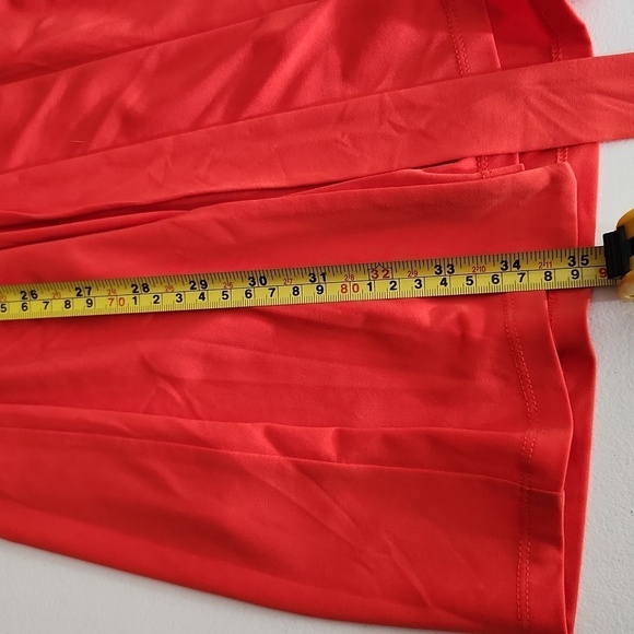 Michael Kors Womens Dress Size M Longsleeve Peachish Gold Midi Belt Tunix - Picture 6 of 10